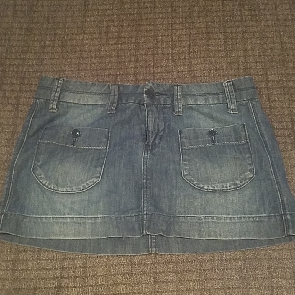 American Eagle denim mini skirt